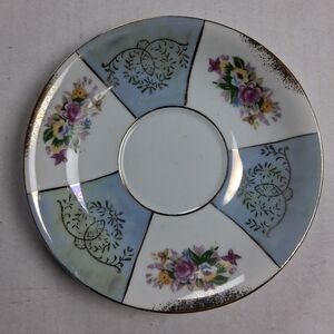 Royal Halsey Saucer Pink Rose Pattern With Gold Trim Vintage Japan